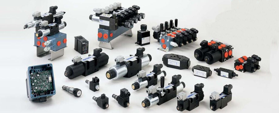What are the different types of hydraulic valves?